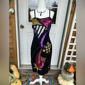 Vintage Outlander Sequined Dress